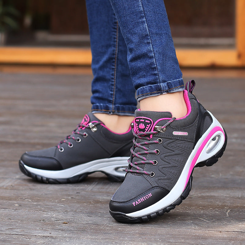 Women Walking sneakers Wedges Chunky Hiking